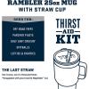 imageYETI Rambler 35 oz Straw Mug Vacuum Insulated Stainless Steel Moon DustWetlands Brown