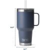 imageYETI Rambler 35 oz Straw Mug Vacuum Insulated Stainless Steel Moon DustWhite