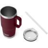 imageYETI Rambler 35 oz Straw Mug Vacuum Insulated Stainless Steel Moon DustWild Vine Red