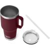 imageYETI Rambler 35 oz Straw Mug Vacuum Insulated Stainless Steel Moon DustWild Vine Red