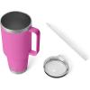 imageYETI Rambler 35 oz Straw Mug Vacuum Insulated Stainless Steel Moon DustWildflower Fuchsia