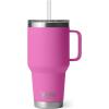 imageYETI Rambler 35 oz Straw Mug Vacuum Insulated Stainless Steel Moon DustWildflower Fuchsia