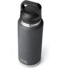 imageYETI Rambler 36 oz Bottle Vacuum Insulated Leakproof Stainless Steel with Chug CapBlack StoneTextured