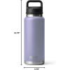 imageYETI Rambler 36 oz Bottle Vacuum Insulated Leakproof Stainless Steel with Chug CapCosmic Lilac