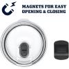 imageYETI Rambler Stackable Pint Vacuum Insulated Stainless Steel with MagSlider LidBlack StoneTextured