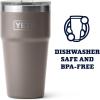 imageYETI Rambler Stackable Pint Vacuum Insulated Stainless Steel with MagSlider LidSharptail Taupe