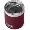 imageYETI Rambler 10 oz Stackable Lowball 20 Vacuum Insulated Stainless Steel with MagSlider Lid Black StoneWild Vine Red