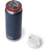 imageYETI Rambler 26 oz Bottle Vacuum Insulated Leakproof Stainless Steel with Chug CapNavyRescue RedWhite