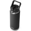 imageYETI Rambler 26 oz Bottle Vacuum Insulated Stainless Steel with Straw Cap Black StoneBlack