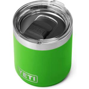 imageYETI Rambler 10 oz Stackable Lowball 20 Vacuum Insulated Stainless Steel with MagSlider Lid Black StoneCanopy Green