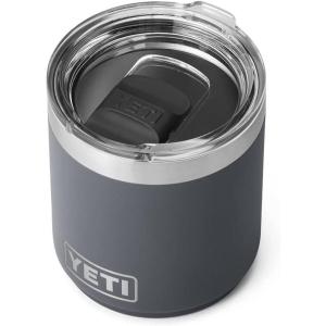 imageYETI Rambler 10 oz Stackable Lowball 20 Vacuum Insulated Stainless Steel with MagSlider Lid Black StoneCharcoal