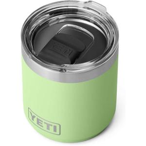 imageYETI Rambler 10 oz Stackable Lowball 20 Vacuum Insulated Stainless Steel with MagSlider Lid Black StoneKey Lime