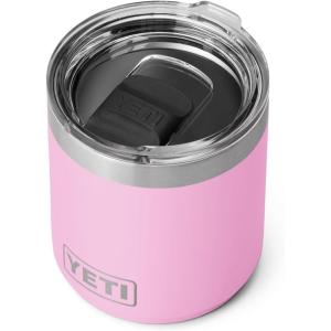 imageYETI Rambler 10 oz Stackable Lowball 20 Vacuum Insulated Stainless Steel with MagSlider Lid Black StonePower Pink