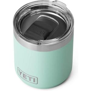 imageYETI Rambler 10 oz Stackable Lowball 20 Vacuum Insulated Stainless Steel with MagSlider Lid Black StoneSeafoam