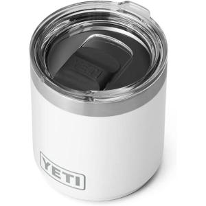 imageYETI Rambler 10 oz Stackable Lowball 20 Vacuum Insulated Stainless Steel with MagSlider Lid Black StoneWhite