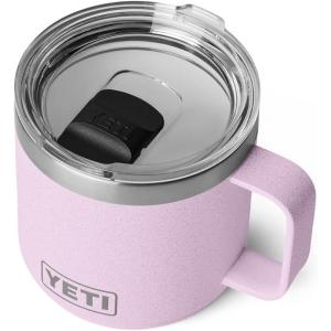 imageYETI Rambler 14 oz Ceramic Lined Stackable Mug Vacuum Insulated Stainless Steel with MagSlider Lid Moon DustCherry Blossom
