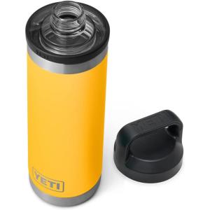 imageYETI Rambler 18 oz Bottle Leakproof Vacuum Insulated Stainless Steel with Chug Cap Black StoneAlpine Yellow