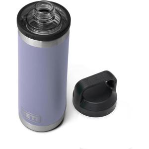 imageYETI Rambler 18 oz Bottle Leakproof Vacuum Insulated Stainless Steel with Chug Cap Black StoneCosmic Lilac