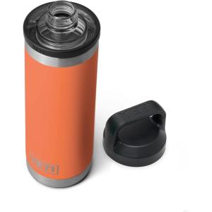 imageYETI Rambler 18 oz Bottle Leakproof Vacuum Insulated Stainless Steel with Chug Cap Black StoneHigh Desert Clay