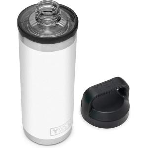 imageYETI Rambler 18 oz Bottle Leakproof Vacuum Insulated Stainless Steel with Chug Cap Black StoneWhite
