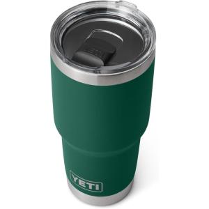 imageYETI Rambler 30 oz Tumbler Stainless Steel Vacuum Insulated with MagSlider Lid Moon DustBlack Forest Green