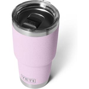 imageYETI Rambler 30 oz Tumbler Stainless Steel Vacuum Insulated with MagSlider Lid Moon DustCherry Blossom  Textured