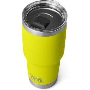 imageYETI Rambler 30 oz Tumbler Stainless Steel Vacuum Insulated with MagSlider Lid Moon DustFirefly Yellow