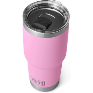imageYETI Rambler 30 oz Tumbler Stainless Steel Vacuum Insulated with MagSlider Lid Moon DustPower Pink