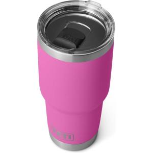 imageYETI Rambler 30 oz Tumbler Stainless Steel Vacuum Insulated with MagSlider Lid Moon DustWildflower Fuchsia