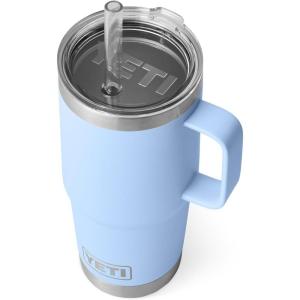 imageYETI Rambler 35 oz Straw Mug Vacuum Insulated Stainless Steel Moon DustBig Sky Blue