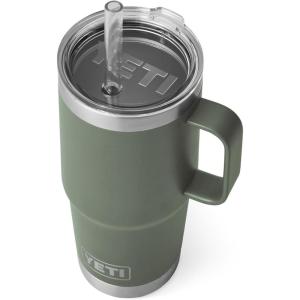 imageYETI Rambler 35 oz Straw Mug Vacuum Insulated Stainless Steel Moon DustCamp Green