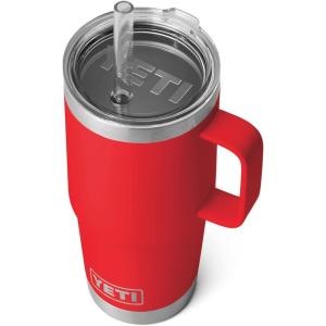 imageYETI Rambler 35 oz Straw Mug Vacuum Insulated Stainless Steel Moon DustRescue Red