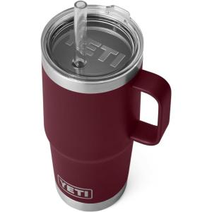 imageYETI Rambler 35 oz Straw Mug Vacuum Insulated Stainless Steel Moon DustWild Vine Red