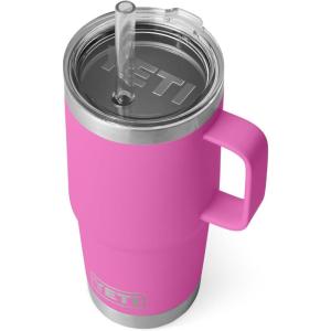 imageYETI Rambler 35 oz Straw Mug Vacuum Insulated Stainless Steel Moon DustWildflower Fuchsia
