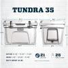 imageYETI Tundra 35 Hard Cooler with YETI ICE 1 lb White