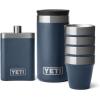 imageYETI 7 oz Flask and Funnel Shot Glasses with Carrying Case Set of 4 Navy