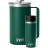 imageYETI Rambler 16 oz Travel Bottle and 34 oz French Press Coffee Maker Black Forest Green