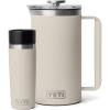 imageYETI Rambler 34 oz French Press Coffee Maker 1 16 oz Travel Bottle Stainless Steel Cape Taupe