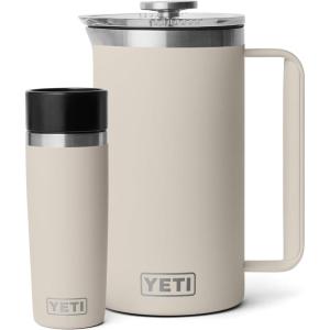 imageYETI Rambler 34 oz French Press Coffee Maker 1 16 oz Travel Bottle Stainless Steel Cape Taupe