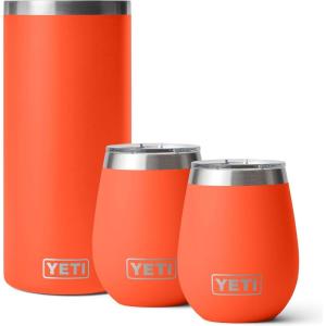 imageYETI Rambler Wine Chiller 2 Rambler 10 oz Wine Tumbler Vacuum Insulated Stainless Steel with MagSlider Lid Papaya