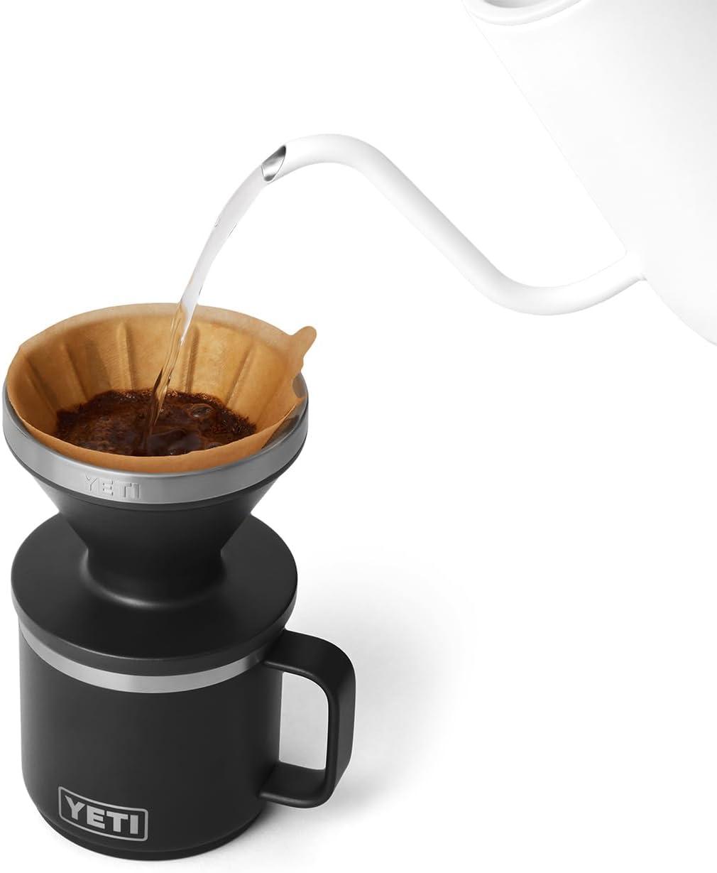 imageYETI Pour Over Coffee Maker Accessory Ramblers Designed for Perfect Coffee Extraction Anywhere Stainless Steel fits any V60 Filter Black Forest GreenBlack