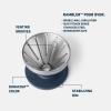 imageYETI Pour Over Coffee Maker Accessory Ramblers Designed for Perfect Coffee Extraction Anywhere Stainless Steel fits any V60 Filter Black Forest GreenNavy