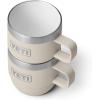 imageYETI Rambler 6 oz Stackable Mug Stainless Steel Vacuum Insulated EspressoCoffee Mug 2 PackCape Taupe