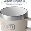 imageYETI Rambler 6 oz Stackable Mug Stainless Steel Vacuum Insulated EspressoCoffee Mug 2 PackCape Taupe