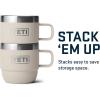 imageYETI Rambler 6 oz Stackable Mug Stainless Steel Vacuum Insulated EspressoCoffee Mug 2 PackCape Taupe