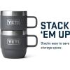 imageYETI Rambler 6 oz Stackable Mug Stainless Steel Vacuum Insulated EspressoCoffee Mug 2 PackCharcoal