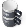 imageYETI Rambler 6 oz Stackable Mug Stainless Steel Vacuum Insulated EspressoCoffee Mug 2 PackCharcoal