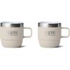 imageYETI Rambler 6 oz Stackable Mug Stainless Steel Vacuum Insulated EspressoCoffee Mug 2 PackCape Taupe