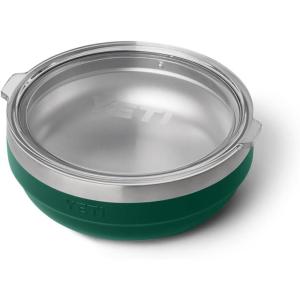 imageYETI Rambler Low Bowls Vacuum Insulated Stackable and Nestable Stainless Steel Bowl with Lid 36 Quart Black Forest GreenBlack Forest Green