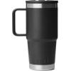 imageYETI Rambler 20 oz Travel Mug with Flip Straw Lid  Stainless Steel Vacuum Insulated Leakproof Cup Holder FriendlyBlack